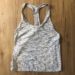 Lululemon gray space dye quick dry tank size 6